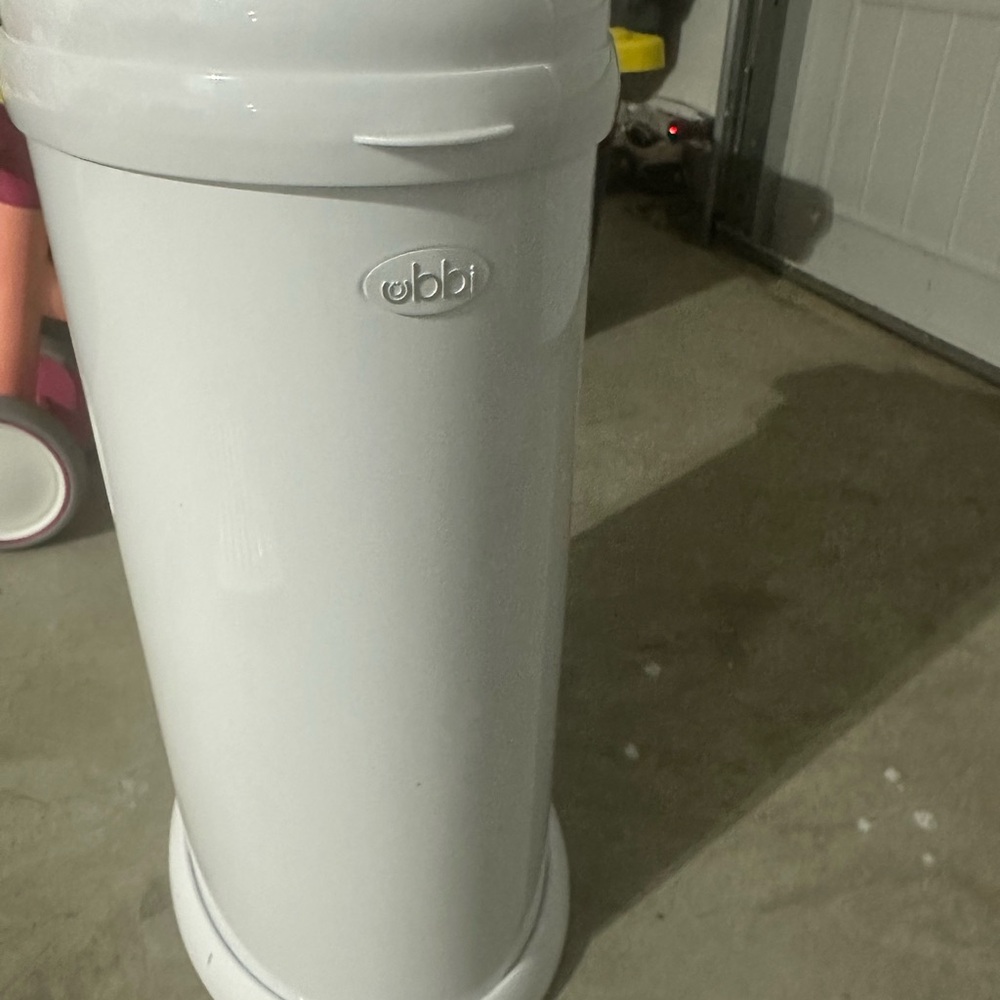Ubbi White Diaper Pail